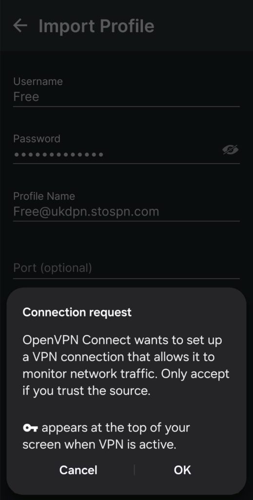 Allow Secure Connection