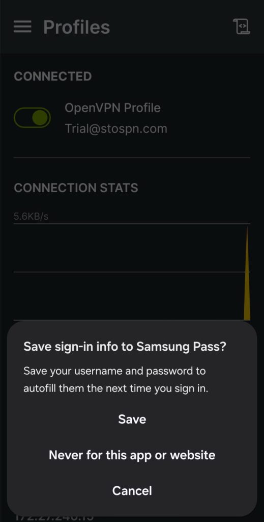 Save Password